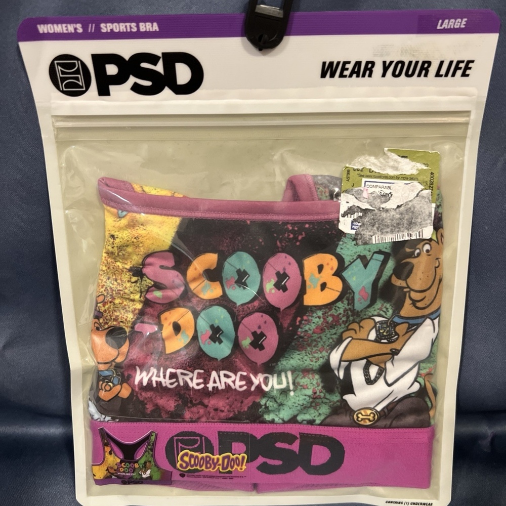 Women’s Sports Bra Size Large Scooby-doo Print Brand New